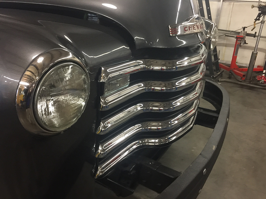 Classic Chevrolet restoration in progress at the shop